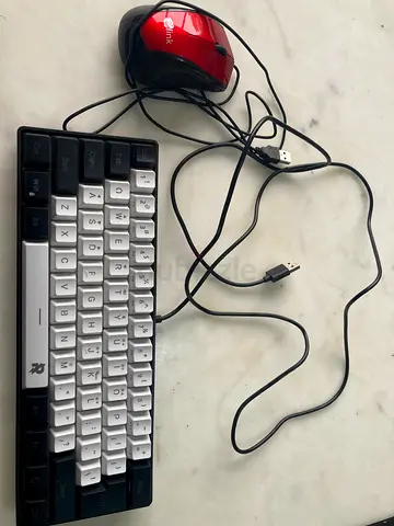 Compact Wired Keyboard and Mouse Combo