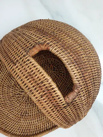 Rattan Guestroom shoe basket