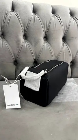 Lacoste Black Stylish Cosmetic Bag