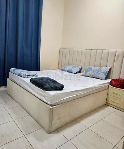 Full set bed  mattress with sideboard cupboard makeup table