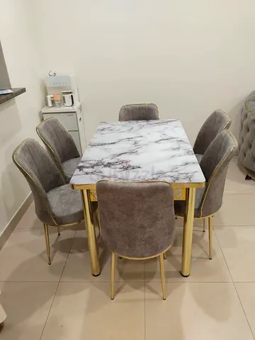 Brand New Dining table comfortable chair marble table for sale