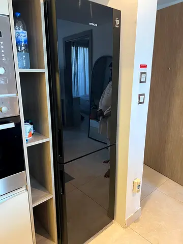 Bottom Freezer black hitachi Fridge