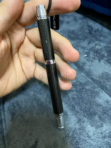 Elegant Police Black Carbon Fiber Pen