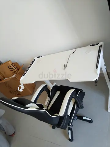 Stylish Gaming Desk and Chair Set
