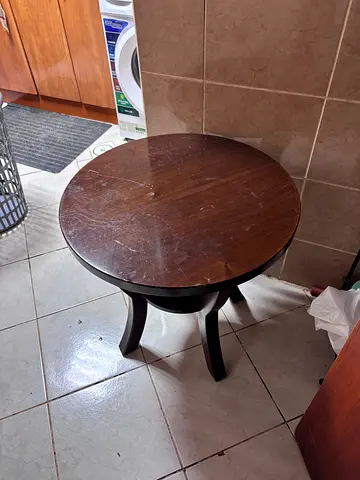 2 pcs Classic Round Wooden Table for Sale