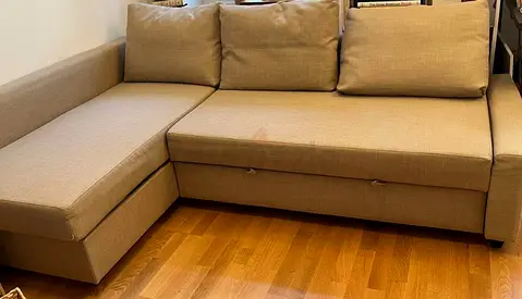 Comfortable L-Shaped Sofa with Storage