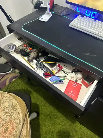 Sturdy Study Table with Convenient Storage