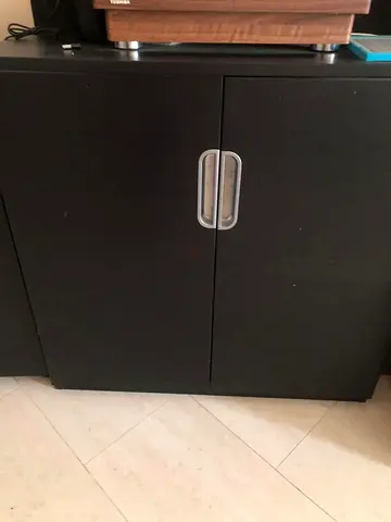 Modern Black Storage Cabinet