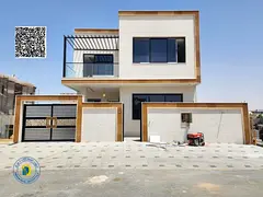 For sale: Modern 5BR villa with reg fees, super deluxe finishing, in Al Yasmeen , Ajman. Freehold. B
