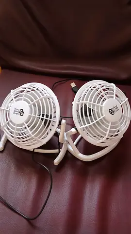 Compact Dual Fan for Personal Cooling