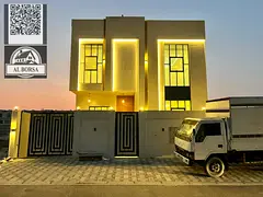 For rent in Al Zahia: 4 master bedrooms, men's majlis, family room, kitchen, and maid's room