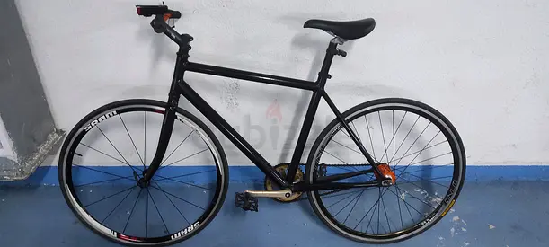 Sleek Black Fixed Gear Bike for Sale