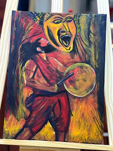 Kantara Acrylic Hand Painting