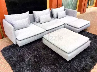 IKEA Soderhamn LShape 4-seat sofa with ottoman