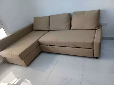 Comfortable Beige Sectional Sofa