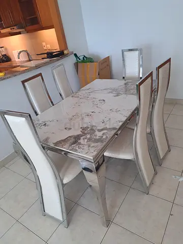 High Quality Top Marble Dining table For sale