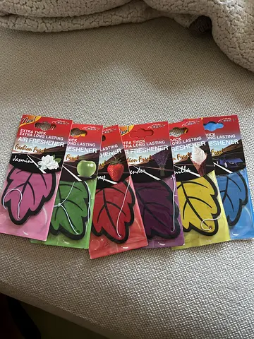 Colorful Leaf-Shaped Air Freshener set of 6