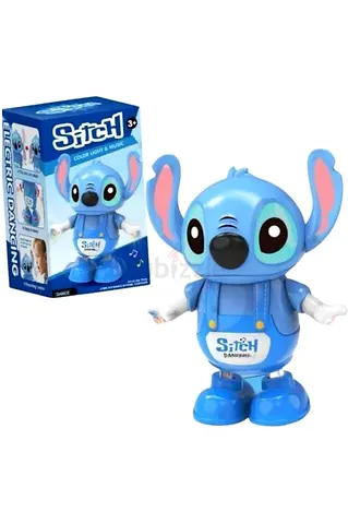 Electric Dancing Stitch Toy with Colorful Lights  Music – Interactive Walking  Spinning Action