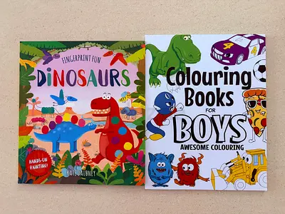Set of 2 x Activity and Colouring Books BRAND NEW