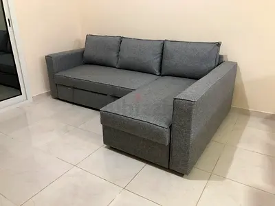 IKEA Lshape sofa come bed with storage