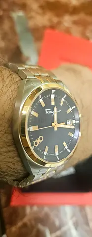 Salvatore Ferragamo two-tone stainless steel watch