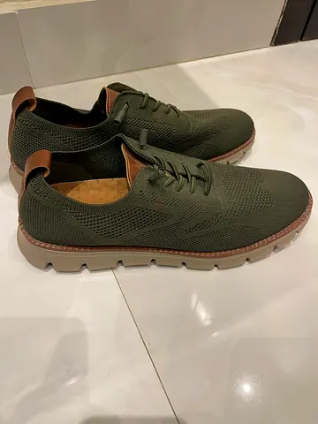 Stylish Olive Green Mesh Sneakers