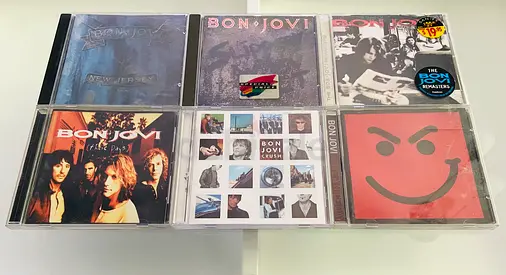 6 Bon Jovi Music CD’s