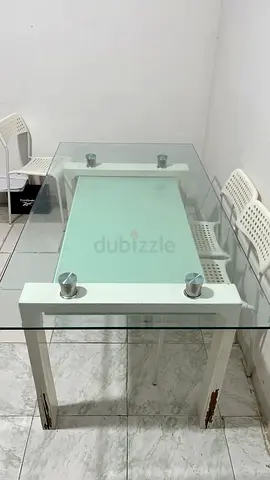 Sturdy Glass Dining Table for Sale