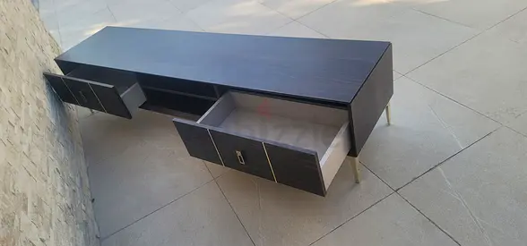 Sleek Modern TV Console with Drawers