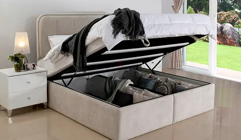 New luxury Comfortable 180*200 king size Bed with Hydraulic storage