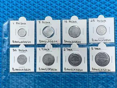 Collection of Vintage Bangladeshi Coins