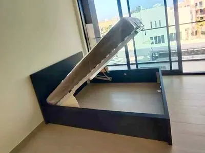 IKEA Malam Ottoman king size size 180×200cm bed with inside full storage and IKEA mattress is