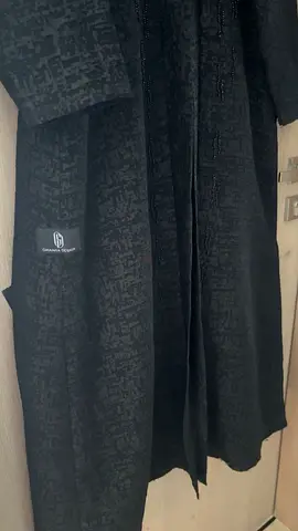 Elegant Black Abaya with Subtle Detailing