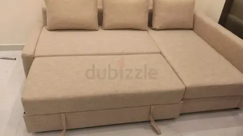 Comfortable L-Shaped Sofa with Storage