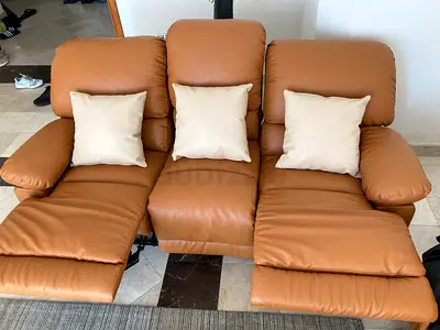 Set of 3 Sofa with Pillows