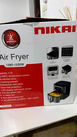 Nikai airfryer brand new