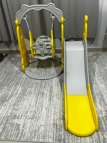 Colorful Swing and Slide Set for Kids