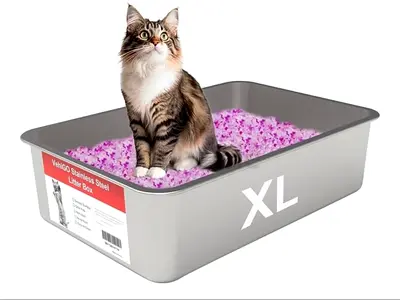 Stainless Steel Cat Litter Box