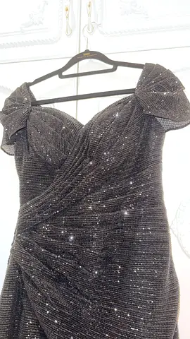 Elegant Black Sparkling Evening Dress