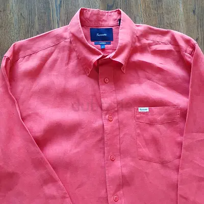 New Faconnable Linen Shirt - Size L to XL