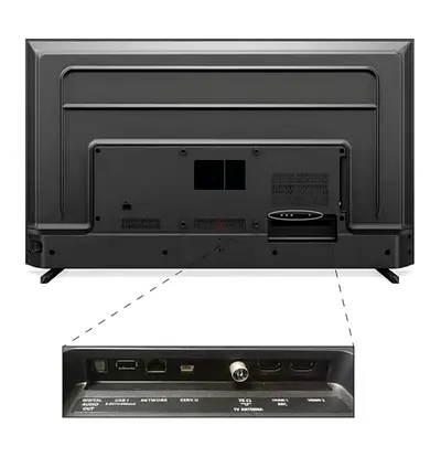 Sleek and Modern LED Philips TV with Multiple Connectivity Options