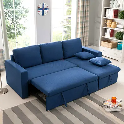 Brand New High Quality Lshape sofa cum Bec its very comfortable storage Sofa