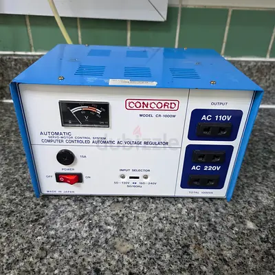 CONCORD Heavy-Duty Voltage Regulator — Rare Vintage Model, Unmatched Power, Pure Copper Transformer!