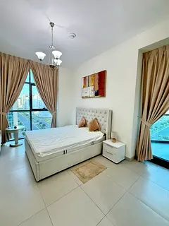 *Special offer* one month fee. Fully furnished room near shk zayed road metro