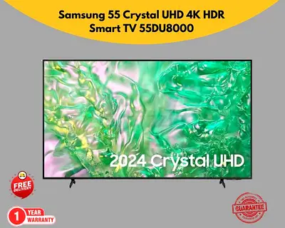 Samsung 55 Crystal UHD 4K HDR Smart TV 55DU8000 - Free Delivery with 1 Year warranty All Over UAE