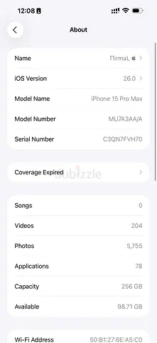 iPhone 15 Pro Max 256 GB
