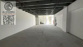 Spacious warehouses for annual rent in Al Jurf Industrial, Ajman, with 3,000 sq.ft., mezzanine, 30 k