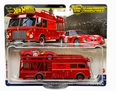 Hotwheels Ferrarie Transport Card No.83
