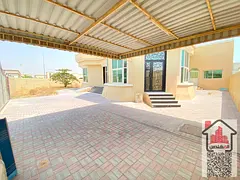 Ground floor villa for rent in Ajman, Al Hamidiya 2 area. 5 bedrooms, living room, majlis, and maid&