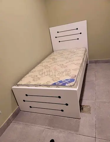 Single Bed Frame with Mattress for Sale 90X190 CM